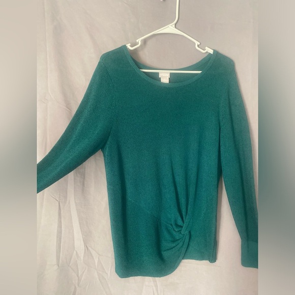 Chicos side twist sweater sz 2 - Picture 4 of 7